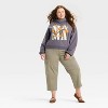 Women's Mama Floral Graphic Hoodie Sweatshirt - Gray - 3 of 3
