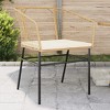 vidaXL Patio Chairs - Outdoor Garden Seating/Brown Poly Rattan - Cushioned Comfort with Sturdy Frame - 2 of 4