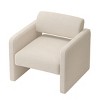 CAVINAS Chair Lounge Chair Velvet Upholstered Sofa Couch with Clean Line for Living Room - 4 of 4
