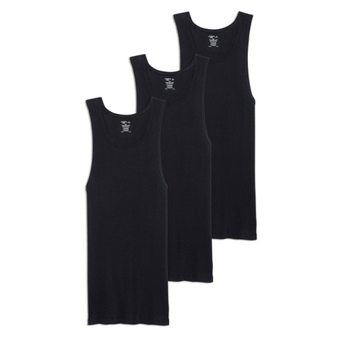 Men's 4pk Ribbed Tank Top - Goodfellow & Co™ Black S : Target