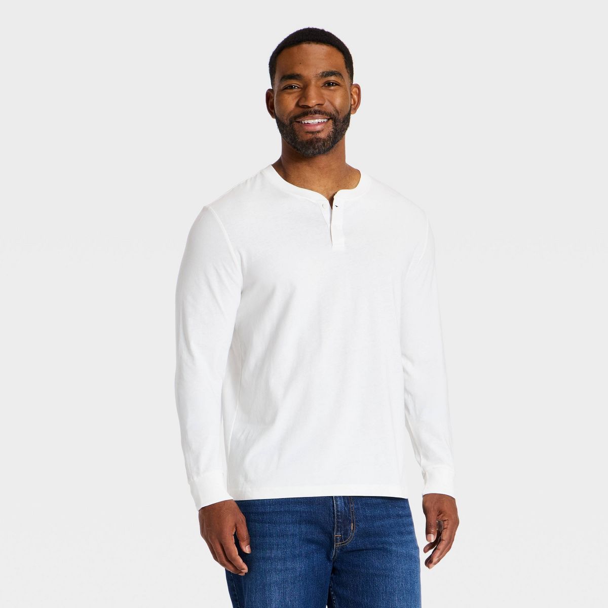 Men's Vintage Long Sleeve Lightweight Texture Henley Shirt - Goodfellow & Co™ - thumbnail 10
