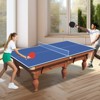Dexmalle 7*4ft Blue Foldable & Portable Table Tennis Table Top for Indoor Games - 3 of 4
