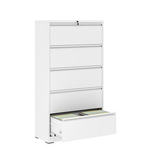 NicBex 3/4/5 Drawers Metal Vertical File Storage Cabinet with Lock for Home Office Letter/Legal/A4/F4 - 1 of 4