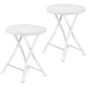 Folding 18in Bar Stool - Portable w/Handle, 600Lbs Capacity & Anti-Slip Feet for Kitchen Indoor Outdoor - 1 of 4