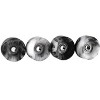 Teak Tuning Apex Urethane Fingerboard Wheels - Slim Bowl Shape - Grey & White Swirl - 2 of 4