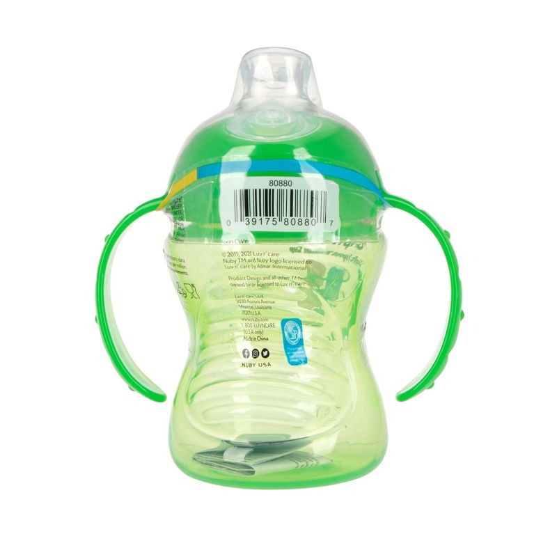 Nuby No Spill Super Spout Trainer Cup - Bright Green - 8oz, 5 of 6
