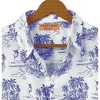 HAPPY BAY Mens Hawaiian Shirts Short Sleeve Button Down Shirt Men's Hawaii Shirts Linen Effect Boho Vacation Casual Summer Beach Shirts - 3 of 4