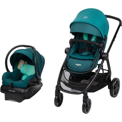 Maxi-Cosi Zelia 5-in-1 Travel System in Pure Cosi - Spring Meadow