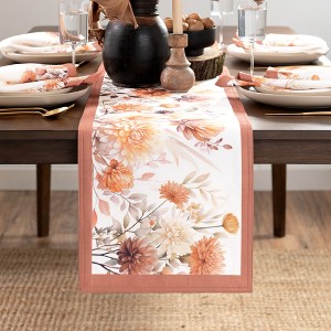 Autumn Blooms Table Runner - Multicolor - 13x70 - Elrene Home Fashions - 1 of 3