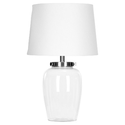 fillable glass lamp base