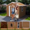 MOEPISY 6X4 FT Heavy Duty Metal Storage Shed with Windows, Lockable Door and Ventilation, Weatherproof - 3 of 4