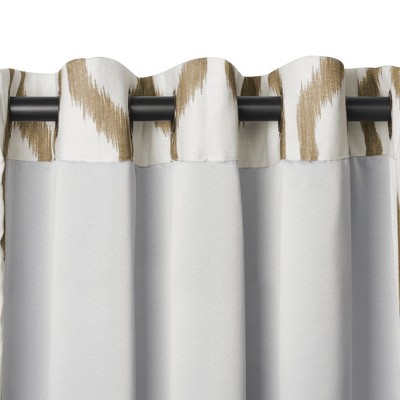 Natural Linen Blend Blackout Grommet Curtain Panel