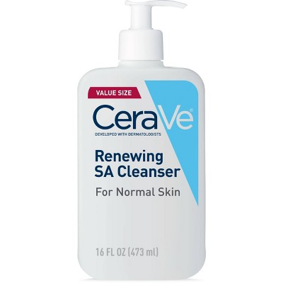 CeraVe SA Face Wash Cleanser with Hyaluronic Acid and Niacinamide - 16 fl oz