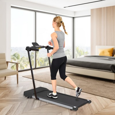FIONECA Compact Home Treadmill with LED Display for Walking & Running