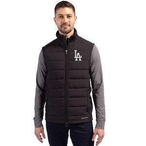 Los Angeles Dodgers Cutter & Buck Evoke Hybrid Softshell Recycled Mens Full Zip Vest - 1 of 1