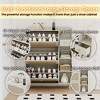 Shoe Cabinet, Shoe Rack Cabinet with 3 Rattan Flip Drawers - 4 of 4