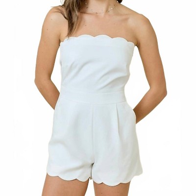 Women's Whitley Strapless Romper - day + moon