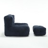 Maliang super soft lazy sofa chair with memory foam and ottoman, for living room, bedroom, apartment - 4 of 4
