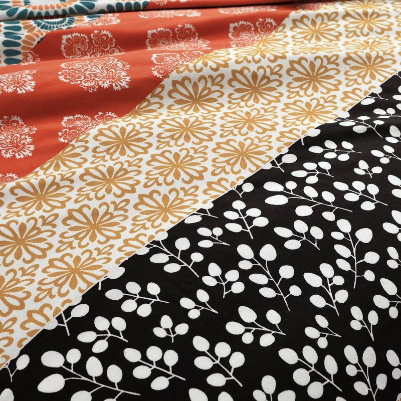 3pc Bohemian Stripe Cotton Duvet Cover Set - Lush Décor, 4 of 8