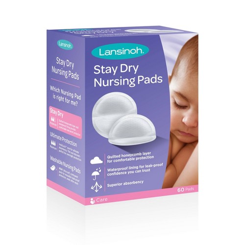Lansinoh Disposable Nursing Pads 60ct, White