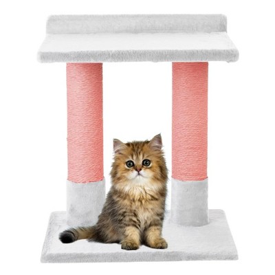 Noba 24 Inch Classic Comfort for Indoor Modern Premium Cats and Kittens Scratcher Larger Base for Better Stability, (White, Pink)