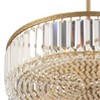 Stiffel Soft Gold Drum Pendant Chandelier 20 1/4" Wide Modern Clear Crystal 5-Light Fixture for Dining Room House Foyer Entryway - 3 of 4