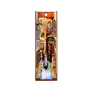 Hands Craft DIY Bookend Puzzle Travel in Venice: Miniature House Kit, Art & Craft Activity, Includes Light, Ages 14+ - 1 of 4