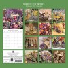 2026 Square Wall Calendar, Dried Flowers, 16-Month Flower Theme with 180 Reminder Stickers (12x12 In) - 4 of 4