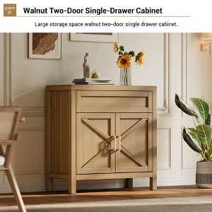 Buffet Cabinet Sideboard with Storage,Modern Buffet Cabinet with Storage,Coffee Bar Cabinet with 2 Doors and Adjustable Shelf - 1 of 4