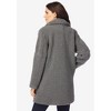 Roaman's Women's Plus Size Heavy Weight Double Breasted Teddy Coat - image 3 of 4