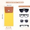 Unique Bargains Felt Soft Portable Storage Scratch-Resistant Eyeglasses Bag 2 Pcs - 2 of 4