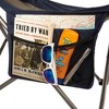 Kamp-Rite KAMPCC Outdoor Camping Furniture Beach Patio Sports Folding Lawn Chair with Detachable Footrest and Cup Holders - 4 of 4