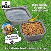 Mobile Dog Gear Small Collapsible Dog Water Bowls for Travel (Set of 2, 5 Cups Each) Portable Foldable Bowl for Feeding Pets, Great for Traveling - 3 of 4