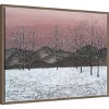 Amanti Art 30"x23" Sunset Snowfall II by Michael Willett Framed Canvas Wall Art - 2 of 4