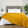 PAVILIA Super Soft Fleece Flannel Ribbed Striped Throw Blanket, Luxury Fuzzy Plush Warm Cozy for Sofa Couch Bed - 3 of 4
