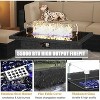 LayinSun 7 Pieces Outdoor Patio Furniture Set with 44" Fire Pit Table Rattan Sectional Sofa Conversation Sets - 4 of 4