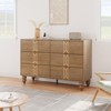 Vintage Style 6-Drawer Dresser, Modern Black and White Chest with Deep Storage for Bedroom, Living Room and Entryway - 2 of 4