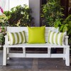 TopComfy Support Pillow Horizon Stripe Weather Resistant Cozy Soft for Patio and Indoor, Green, 17"*17"*10" - 4 of 4