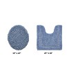 Lux Premium 100% Cotton Tufted Solid Reversible 2 Piece Bath Rug Set – Ultra-Soft, Water-Absorbent, Durable, Machine Washable Bathroom Rug - 2 of 4