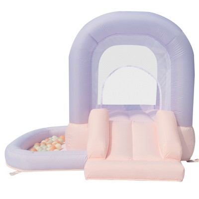 Bounceland Mini Inflatable Bounce House with Ball Pit - Cotton Candy