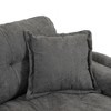 Ridstar 84 in. W 3-in-1 Small Loveseat Sofa with 2 Throw Pillows & Memory Foam For Living Room & Apartment-Grey - 4 of 4