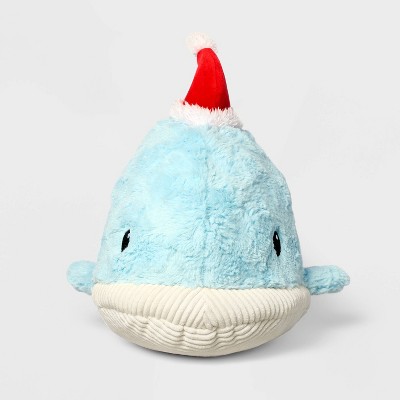 11" Whale with Hat Stuffed Animal - Gigglescape™: Polyester, Zoo Animal Theme, 1 Year+