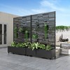 PexFix Outdoor Metal Trellis with Planter Box - 2 of 4