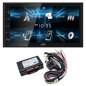 JVC KW-M150BT Digital Media Receiver featuring 6.8" WVGA Capacitive Monitor with PAC SWI-CP2 Steering Wheel Interface - 1 of 4