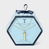 14K Gold Dipped Cubic Zirconia Duo Initial Multi-Strand Necklace - A New Day™ Gold - 3 of 4