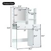 Vanity Table Modern with Charging Station and Glass Top for Bedroom 35.4in Wide-3irtyhousy - 4 of 4