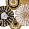 Olivia & May 24"X44" Dried Plant Plate Handmade Woven Home Wall Decor with Intricate Patterns Gold - 4 of 4