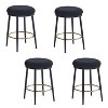PAGED 24.75"Counter and Bar Stools with Sponge Cushion,Chic Barstools for Kitchen and Dining Room,Set of 2 - 4 of 4