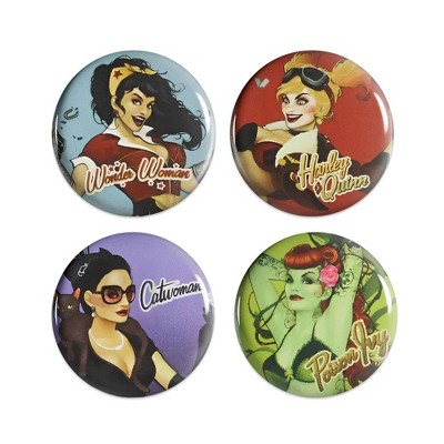 Crowded Coop, LLC DC Comics Bombshells Magnet 4-Pack