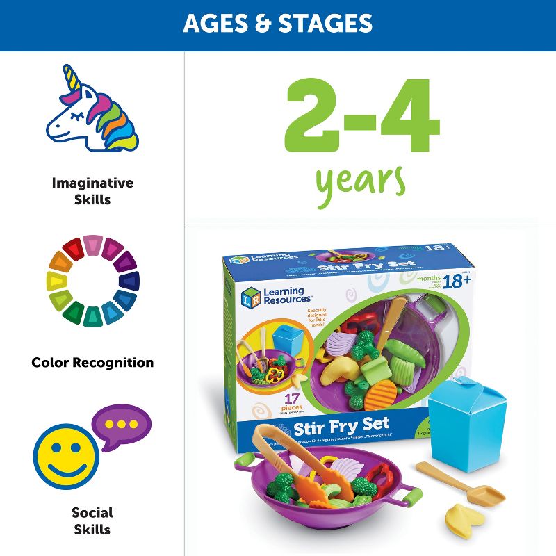 Learning Resources New Sprouts Stir Fry Set, Ages 18 mos+, 4 of 7